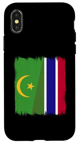 Hülle für iPhone X/XS Mauretanien Gambia Halbe Flagge Mauretanische Gambian Roots Pride von The Gambia Flag Gambian Flag Pride