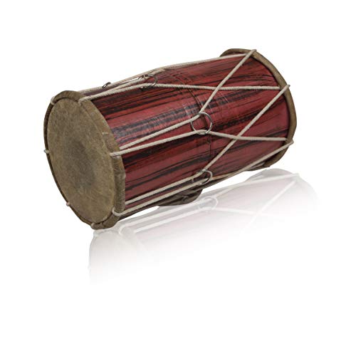 25,4 x 15,2 cm Handgemachte Holz & Leder Klassische indische Folk Tabla Drum Set Hand Percussion Drums World Musical Instruments Punjabi Dhol Dholak Dholki Fun Birthday Housewarming Gifts von The Great Indian Bazaar