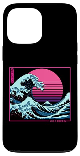 The Great Wave, Kanagawa, Vaporwave, Kanagawa, Synthwave, Japan Hülle für iPhone 13 Pro Max von The Great Wave off Kanagawa - Otaku Harajuku Tees