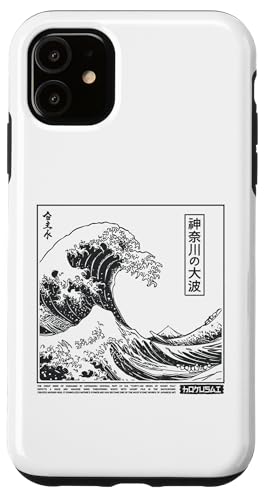 The Great Wave Kanagawa Retro 80er 90er Kanagawa Wave Japanese Hülle für iPhone 11 von The Great Wave off Kanagawa - Otaku Harajuku Tees