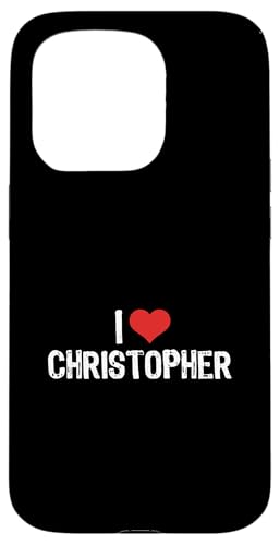 Hülle für iPhone 15 Pro Ich liebe Christopher von The "I Love Everything" Shop