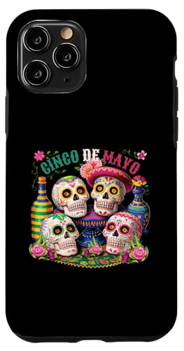 Hülle für iPhone 11 Pro Cinco De Mayo Mexikanische Totenköpfe Fiesta Party von The Mexican Apparel Store