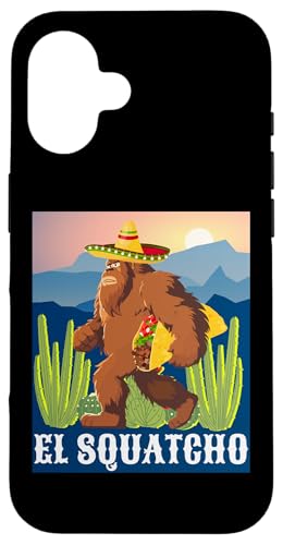 Hülle für iPhone 16 El Squatcho - Bigfoot trägt Taco Sombrero Cinco De Mayo von The Mexican Apparel Store