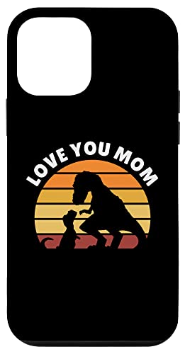 Hülle für iPhone 12 mini Love You Mom - Baby and Mom T-Rex - Cute Dinosaurier von The Motherly Hugs Store