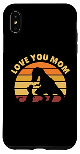 Hülle für iPhone XS Max Love You Mom - Baby and Mom T-Rex - Cute Dinosaurier von The Motherly Hugs Store