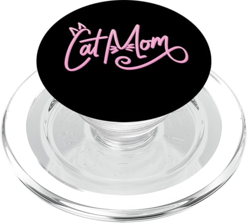 Katzenmama Geschenk zum Muttertag – niedliche Katzenliebhaber-Mama PopSockets PopGrip für MagSafe von The Motherly Hugs Store