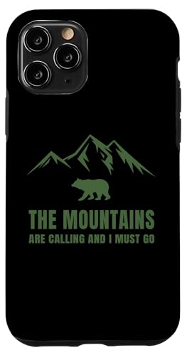 Hülle für iPhone 11 Pro Die Berge rufen und ich muss Mountain Bear Nature von The Mountains Are Calling And I Must Go Clothing