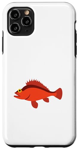 Hülle für iPhone 11 Pro Max Cartoon-Fisch-Druck von The New Antique