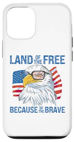 Hülle für iPhone 12/12 Pro USA Eagle Land der Freien Wegen der Mutigen von The Patriotic American Store