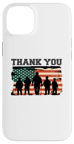 Hülle für iPhone 14 Plus USA Soldiers Thank You Amerikanische Flagge – Memorial Veterans Day von The Patriotic American Store