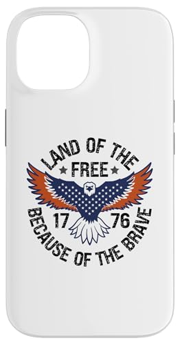 Hülle für iPhone 14 USA Eagle Land der Freien Wegen der Mutigen von The Patriotic American Store