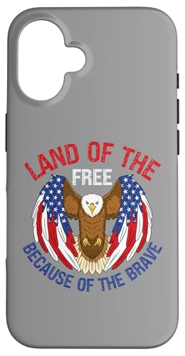 Hülle für iPhone 16 USA Eagle Land der Freien Wegen der Mutigen von The Patriotic American Store