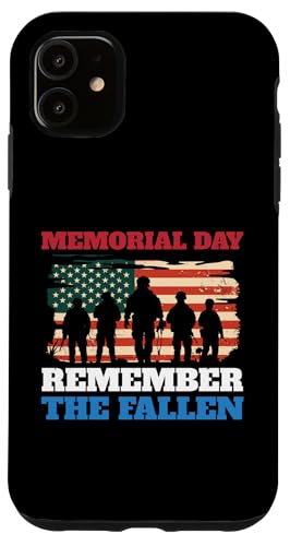 Memorial Day Remember the Fallen USA Flag Soldaten Patriotic Hülle für iPhone 11 von The Patriotic American Store