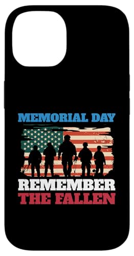 Memorial Day Remember the Fallen USA Flag Soldaten Patriotic Hülle für iPhone 14 von The Patriotic American Store