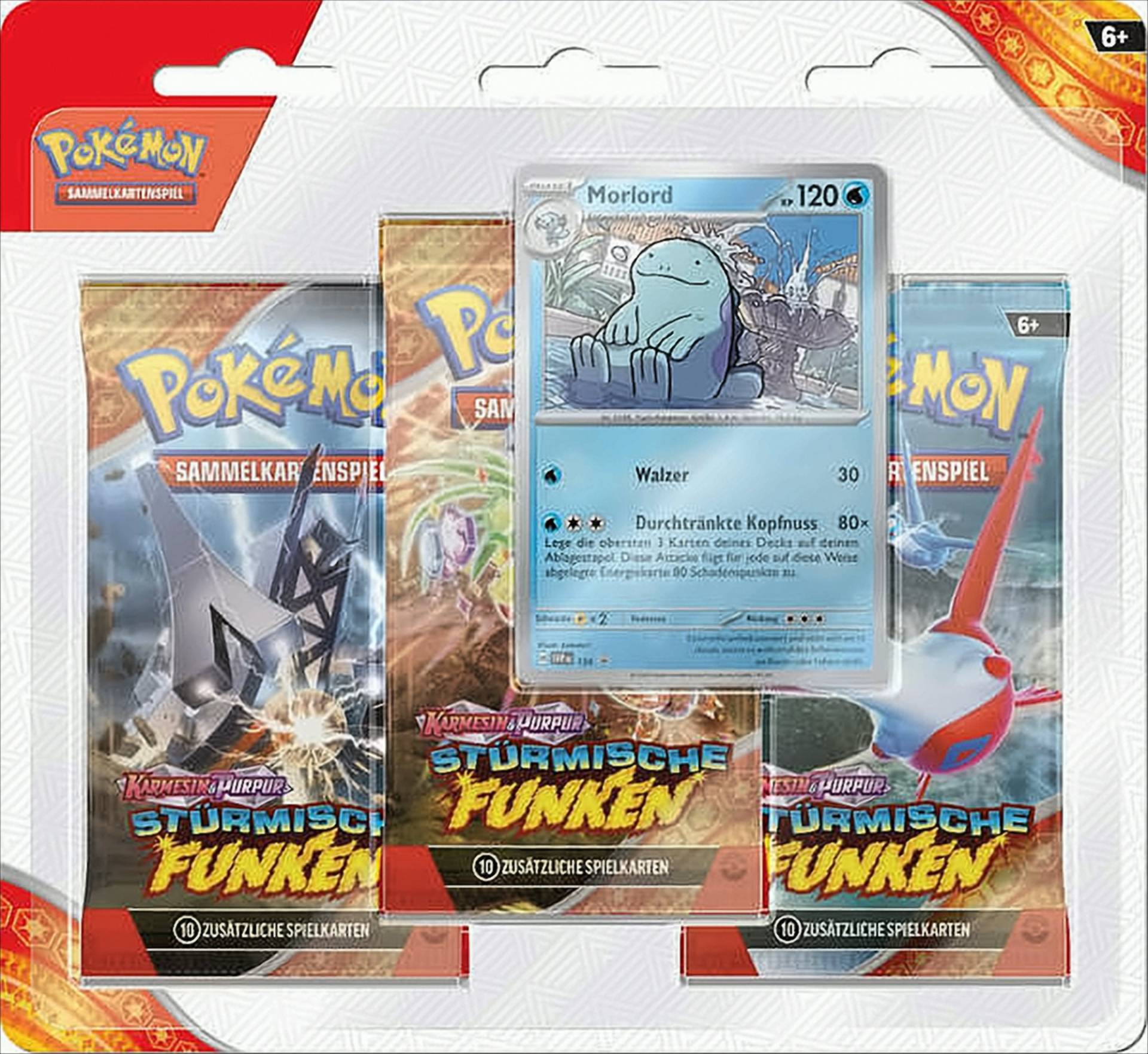 Pokémon Karmesin & Purpur – Stürmische Funken: 3er-Pack-Blister Morlord von The Pokemon Company