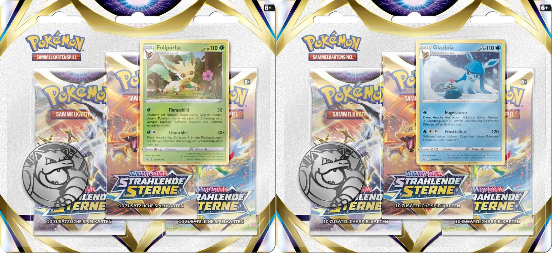 Pokemon Schwert & Schild  3-Pack Blister Strahlende Sterne (sortierter Artikel, keine Auswahlmöglichkeit) von The Pokemon Company