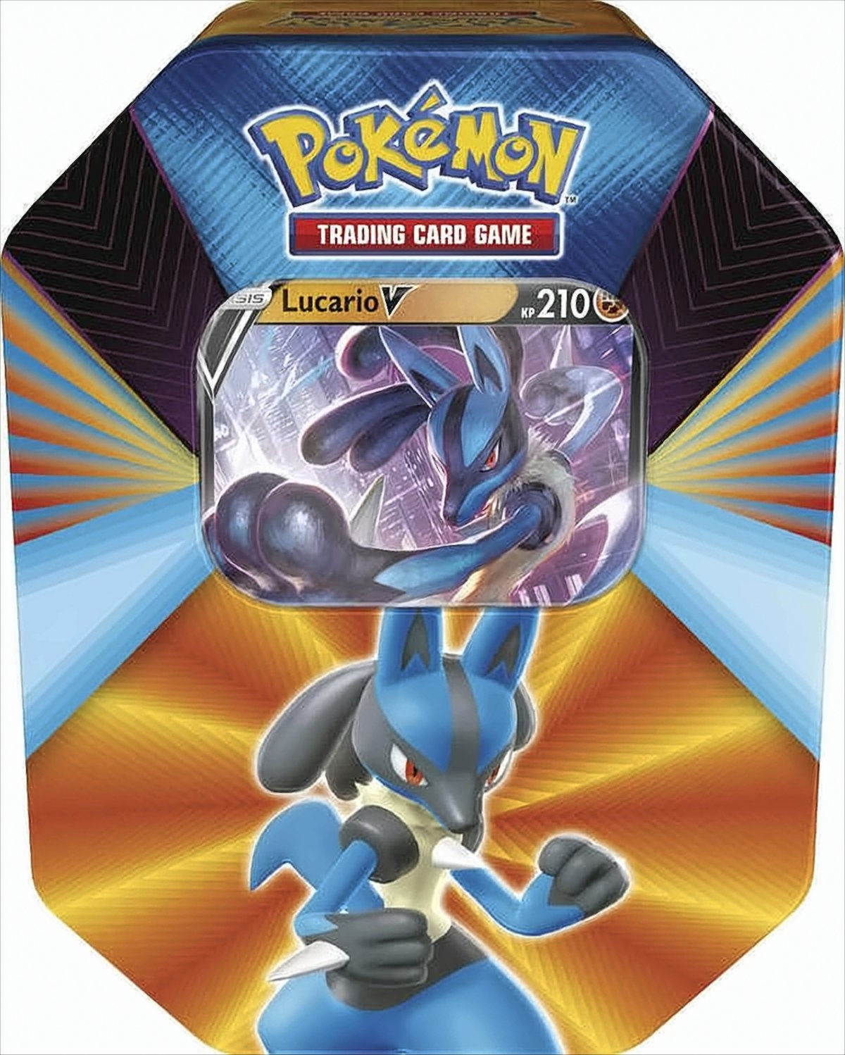 Pokemon Spring Tin-Box 3 Lucario-V Deutsche Ausgabe von The Pokemon Company