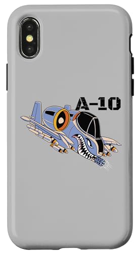 Hülle für iPhone X/XS A-10 Warthog Militärflugzeug A10 Thunderbird A10 von The Salty Veteran