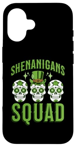 Hülle für iPhone 16 Irish Sugar Skull Shenanigans Squad – St. Patricks Day von The Shenanigans Store