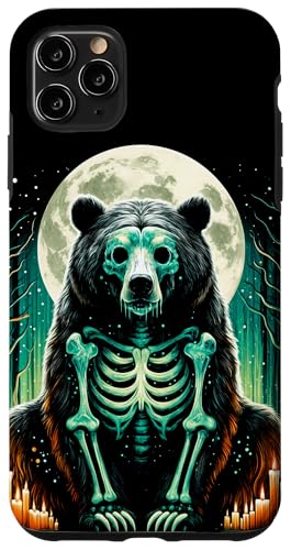 Hülle für iPhone 11 Pro Max Cooles Grizzlybär Skelett Halloween Weihnachten Geburtstag von The Skeleton Animals Halloween Art Store