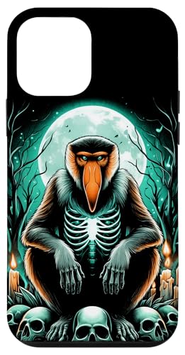 Hülle für iPhone 12 mini Cool Proboscis Affe Skelett Halloween Weihnachten Geburtstag von The Skeleton Animals Halloween Art Store