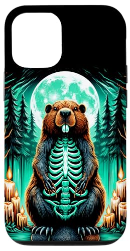 Hülle für iPhone 14 Cooles Biber-Skelett Halloween Weihnachten Geburtstag von The Skeleton Animals Halloween Art Store