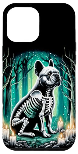 Hülle für iPhone 14 Plus Coole französische Bulldogge Skelett Halloween Hund Mama Papa Weihnachten von The Skeleton Dogs Halloween Art Store