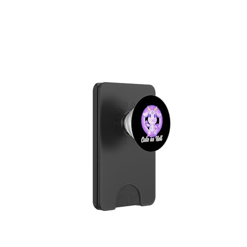 Cute As Hell Kawaii Baphomet Satan Goth Lucifer Satanic Goat PopSockets PopGrip: Ausziehbarer Sockel und Griff für Handys/Tablets mit Tauschbarem Top PopSockets PopWallet für MagSafe von The Weird Shop