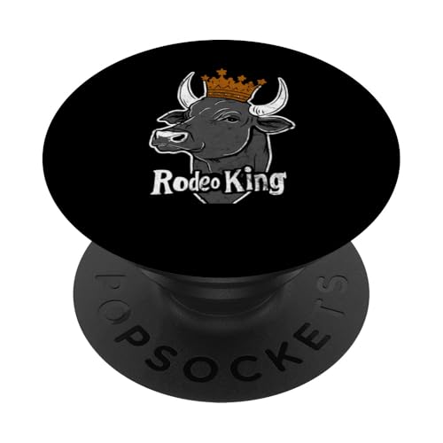 Rodeo King Wild West Herren Vintage Cowboy Bull Riding PopSockets mit austauschbarem PopGrip von The Wild Western - Bull Riding to Country Concerts