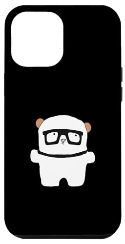 Hülle für iPhone 13 Pro Max Weißer Nerd-Teddybär von Thea Design