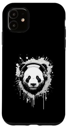 Cooler Panda mit Kopfhörern Hülle für iPhone 11 von Therapy Designs