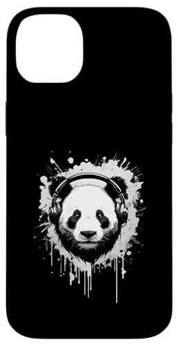 Cooler Panda mit Kopfhörern Hülle für iPhone 14 Plus von Therapy Designs