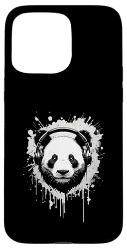 Cooler Panda mit Kopfhörern Hülle für iPhone 15 Pro Max von Therapy Designs