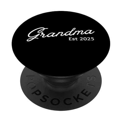 Grandma Est 2025 Neues Großmutter-Design PopSockets Klebender PopGrip von Therapy Designs