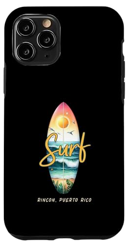 Hülle für iPhone 11 Pro Surf Rincon Puerto Rico, Design für einen Surfurlaub von Therapy Designs