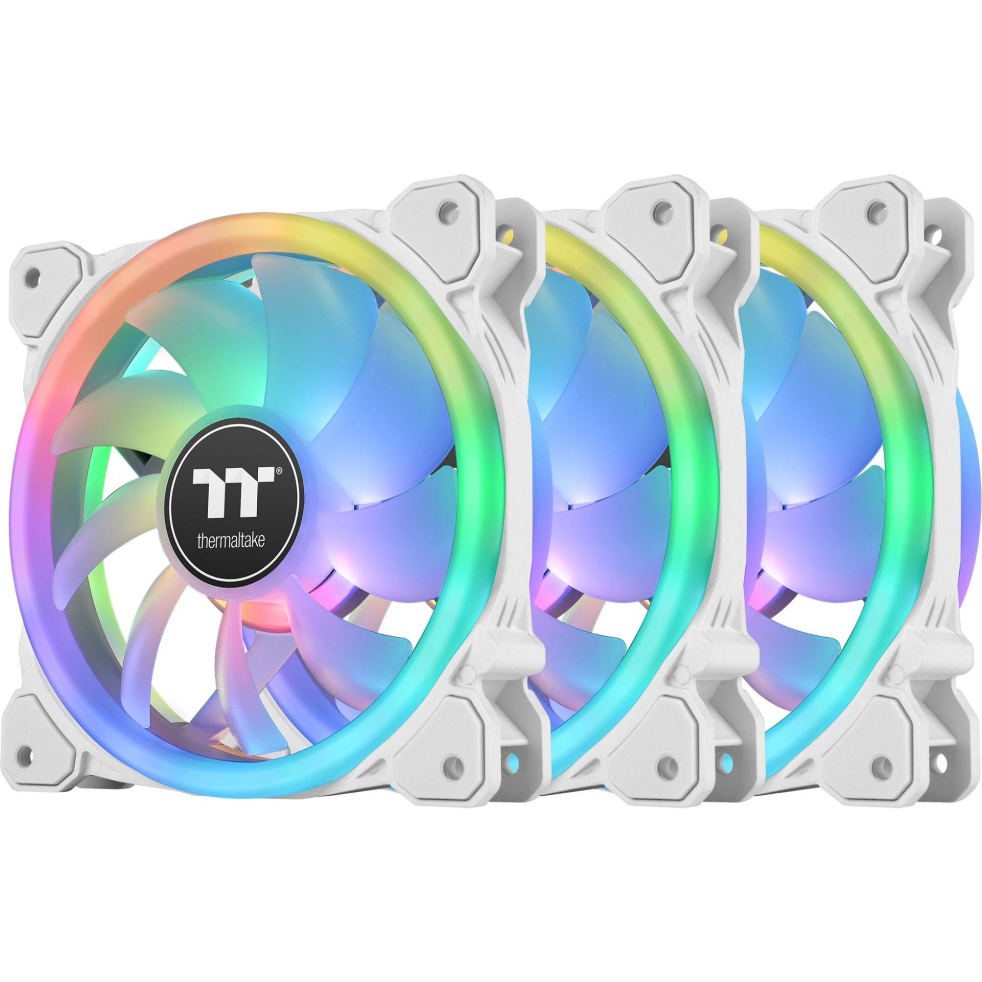 SWAFAN 12 RGB Radiator Fan TT Premium Edition White (3-Fan Pack), Gehäuselüfter von Thermaltake