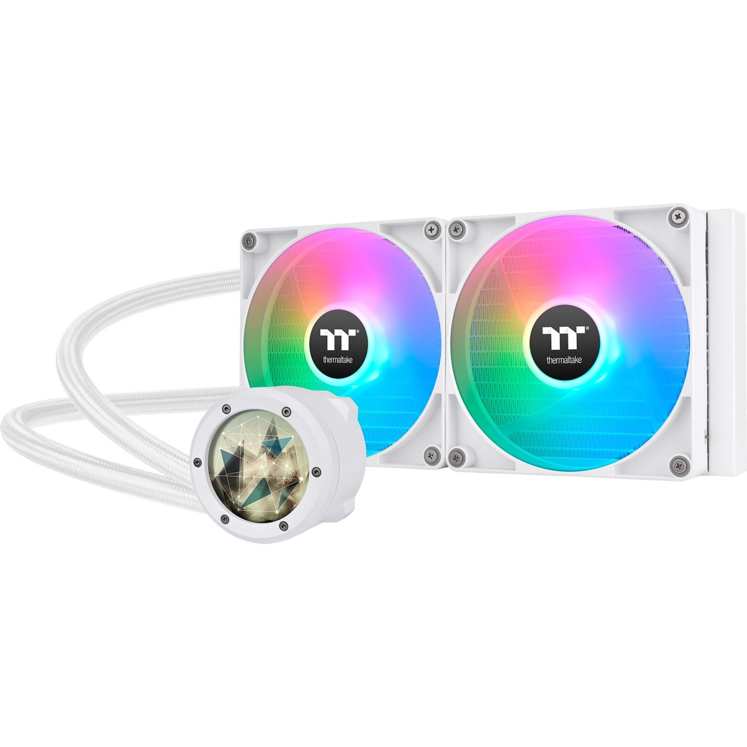 TH280 V2 Ultra ARGB Sync All-In-One Liquid Cooler Snow Edition, Wasserkühlung von Thermaltake