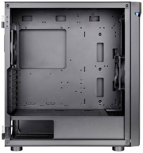 Thermaltake CA-1X4-00M1WN-00 Midi-Tower PC-Gehäuse Schwarz LCS Kompatibel, Seitenfenster, Für AIO von Thermaltake