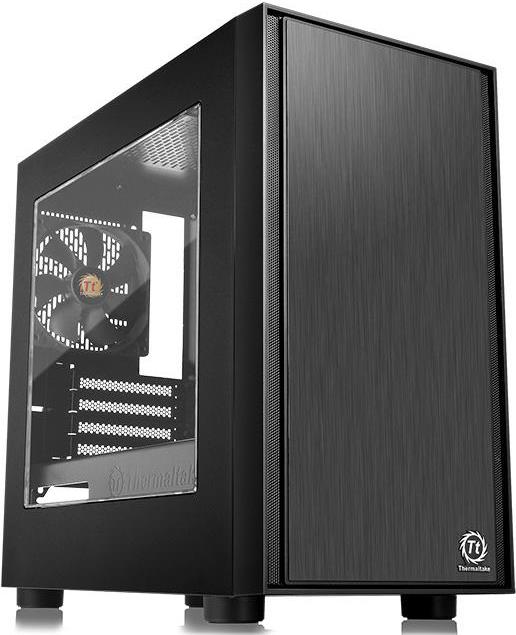 Thermaltake Versa H17 Window - Tower - Mikro-ATX - ohne Netzteil (PS/2) - Schwarz - USB/Audio (CA-1J1-00S1WN-00) von Thermaltake