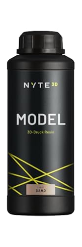 NYTE3D Model Resin high contrast 1 kg 3D Druckmaterial für Dentalmodelle Zahntechnik dental photopolymer Harz UV-Härtend für Anycubic, Asiga, Elegoo, Rapidshape, uvm. von Thiesa