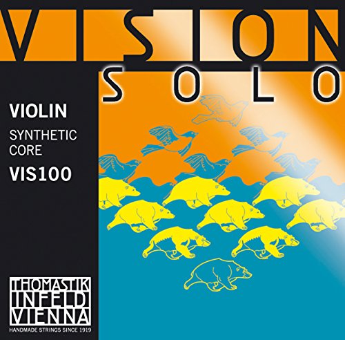 Thomastik Einzelsaite für 4/4 Violine Vision Solo - E-Saite Stahl mehrlagig, verzinnt, mittel, Kugel abnehmbar von Thomastik