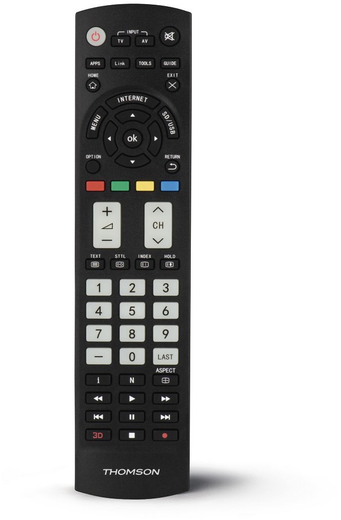 ROC1128PAN Ersatzfernbedienung für Panasonic TVs schwarz von Thomson