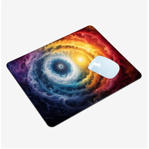 Mauspad,Schreibtischunterlage Bunt Mousepad Klein 300x250x3mm,Gaming Mauspad Strudel Desk Mat mit Rutschfester Gummiunterseite,Wasserdichtes Maus Pad für Kabellose Maus,Heimbüro,Reisen,Tragbar T1-217 von Thooaixy