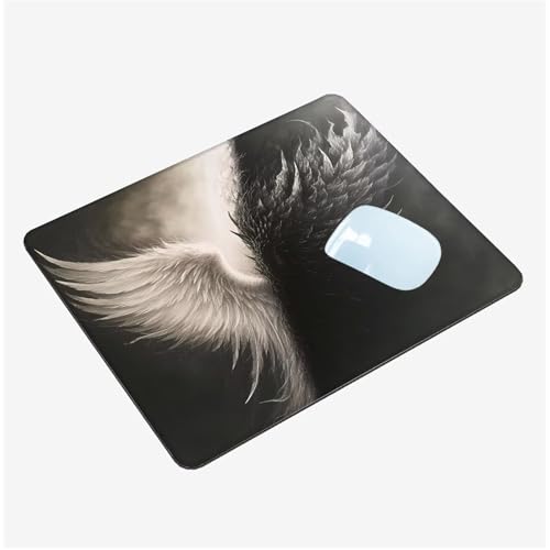 Mauspad,Schreibtischunterlage Engel Mousepad Klein 420x350x3mm,Gaming Mauspad Flügel Desk Mat mit Rutschfester Gummiunterseite,Wasserdichtes Maus Pad für Kabellose Maus,Heimbüro,Reisen,Tragbar T1-1401 Mauspad,Schreibtischunterlage Engel Mousepad Klein 420x350x3mm,Gaming Mauspad Flügel Desk Mat mit Rutschfester Gummiunterseite,Wasserdichtes Maus Pad für Kabellose Maus,Heimbüro,Reisen,Tragbar T1-1401 von Thooaixy