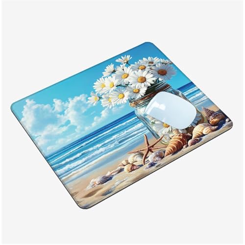 Mauspad,Schreibtischunterlage Strand Mousepad Klein 150x200x3mm,Gaming Mauspad Gänseblümchen Desk Mat mit Rutschfester Gummiunterseite,Wasserdichtes Maus Pad für Kabellose Maus,Reisen,Tragbar T1-1323 Mauspad,Schreibtischunterlage Strand Mousepad Klein 150x200x3mm,Gaming Mauspad Gänseblümchen Desk Mat mit Rutschfester Gummiunterseite,Wasserdichtes Maus Pad für Kabellose Maus,Reisen,Tragbar T1-1323 von Thooaixy