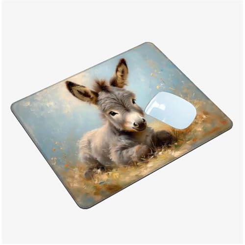 Mauspad Klein 150x200mm, Mini Mousepad Tier Schreibtischunterlage, wasserdichte Gaming Mauspad Esel Mauspads mit Vernähten Kanten, rutschfeste Mouspad, Tragbar, Schreibtisch Zubehör Aesthetic T1-1354 Mauspad Klein 150x200mm, Mini Mousepad Tier Schreibtischunterlage, wasserdichte Gaming Mauspad Esel Mauspads mit Vernähten Kanten, rutschfeste Mouspad, Tragbar, Schreibtisch Zubehör Aesthetic T1-1354 von Thooaixy