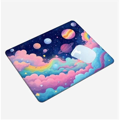 Mauspad Klein 150x200x3mm, Mini Mousepad Niedlich Schreibtischunterlage, wasserdichte Gaming Mauspad Wolke Mauspads mit Vernähten Kanten, rutschfeste Mouspad, Tragbar, Schreibtisch Zubehör T1-1406 Mauspad Klein 150x200x3mm, Mini Mousepad Niedlich Schreibtischunterlage, wasserdichte Gaming Mauspad Wolke Mauspads mit Vernähten Kanten, rutschfeste Mouspad, Tragbar, Schreibtisch Zubehör T1-1406 von Thooaixy