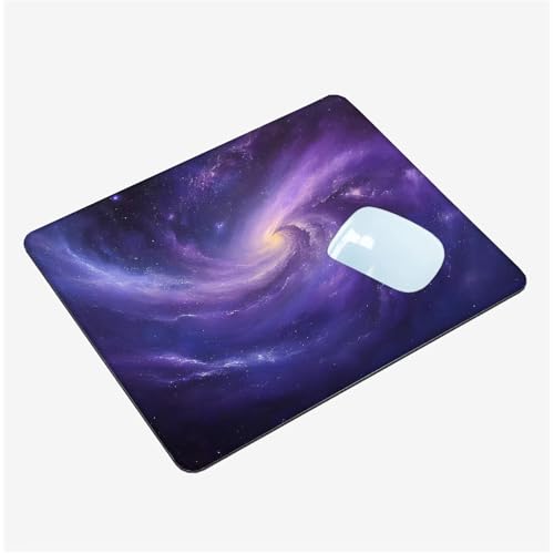 Mauspad Klein 240x200x3mm, Mini Mousepad Lila Schreibtischunterlage, wasserdichte Gaming Mauspad Interstellar Mauspads mit Vernähten Kanten, rutschfeste Mouspad, Tragbar, Schreibtisch Zubehör T1-1378 Mauspad Klein 240x200x3mm, Mini Mousepad Lila Schreibtischunterlage, wasserdichte Gaming Mauspad Interstellar Mauspads mit Vernähten Kanten, rutschfeste Mouspad, Tragbar, Schreibtisch Zubehör T1-1378 von Thooaixy