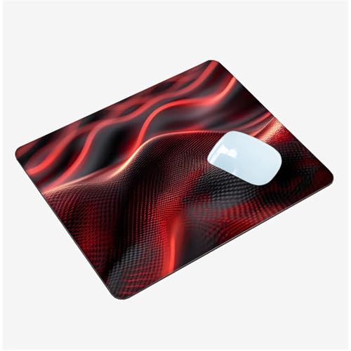 Mauspad Klein 320x260x3mm,Mini Mousepad Rot Schreibtischunterlage,wasserdichte Gaming Mauspad Schwarz Mauspads mit Vernähten Kanten,rutschfeste Mouspad,Tragbar,Schreibtisch Zubehör,Geschenk T1-1420 Mauspad Klein 320x260x3mm,Mini Mousepad Rot Schreibtischunterlage,wasserdichte Gaming Mauspad Schwarz Mauspads mit Vernähten Kanten,rutschfeste Mouspad,Tragbar,Schreibtisch Zubehör,Geschenk T1-1420 von Thooaixy