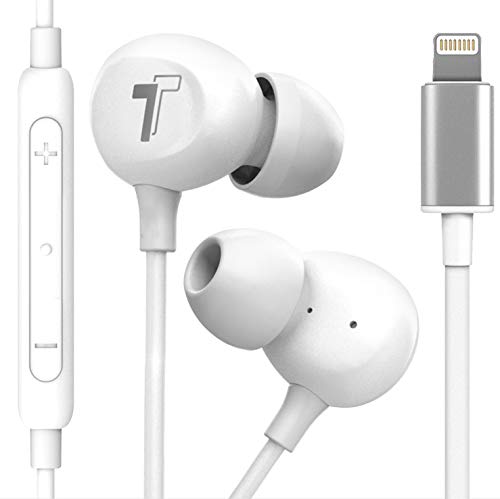 Thore Earbuds for iPhone 12/13/14 Earphones (V60) Wired In-Ear Earbuds (Apple MFi Certified) Lightning Headphones with Mic for iPhone 7/8 Plus, X, Xs, XR, 11, SE, 12, 13/14 Pro Max - White von Thore